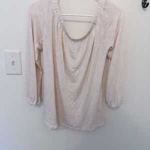 Anthro cream off the shoulder